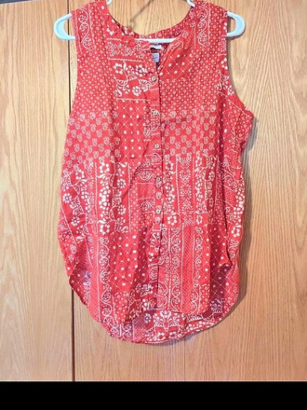 Nicole Miller 100% Linen Sleeveless Top